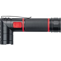 Multi-Taschenlampe schwarz/rot, mit LED-Licht, Laser und UV-Licht