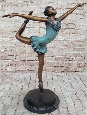 Bronzhaus Signed Collett Collector Edition Prima Ballerina Bronze Sculpture Figurine Art