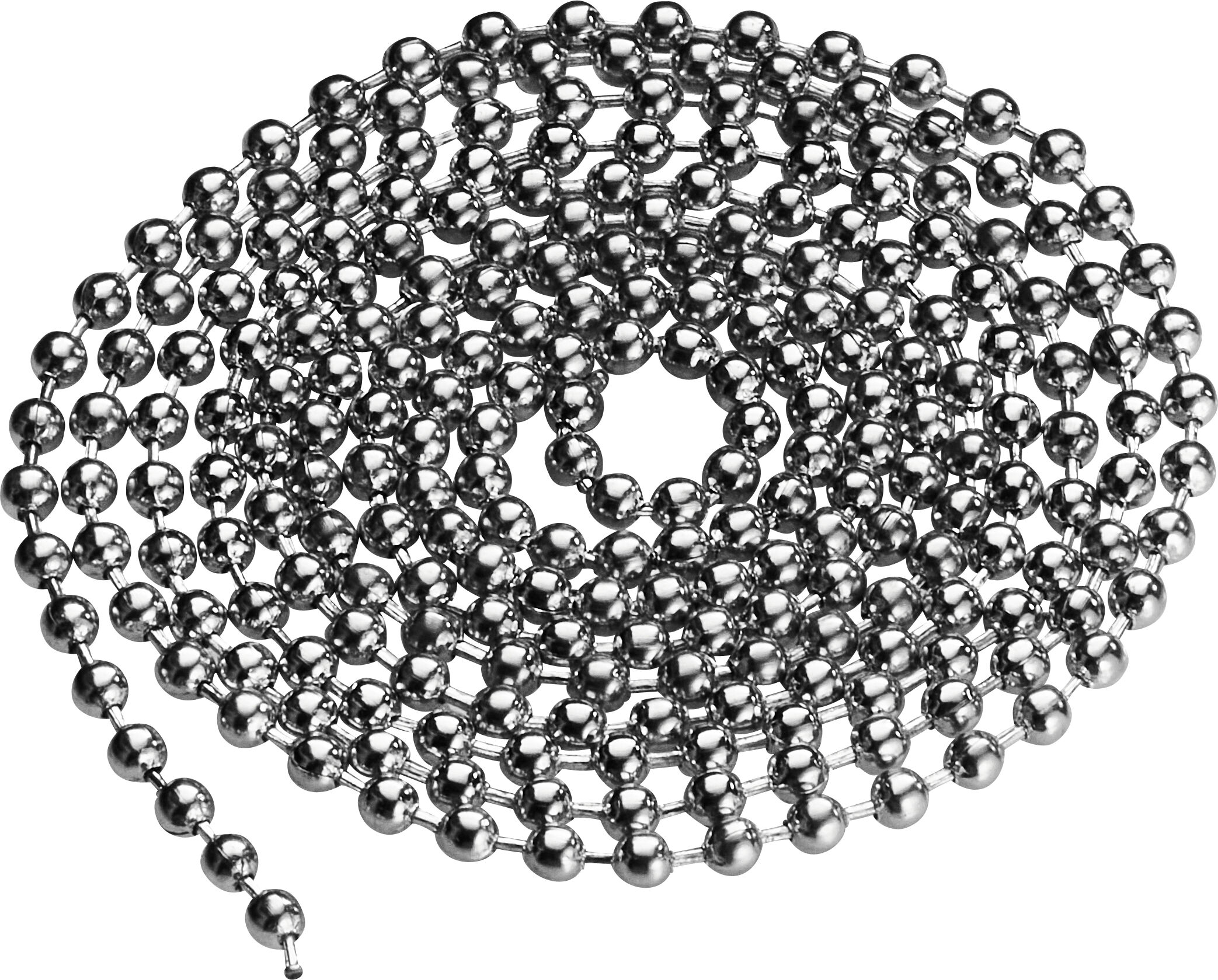 SPRINTIS Chaînes à boules sur rouleau argent   4,5 mm   30 m   métal