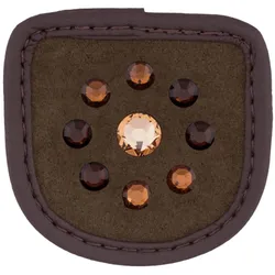 Reithandschuh Patches Circle Braun Braun