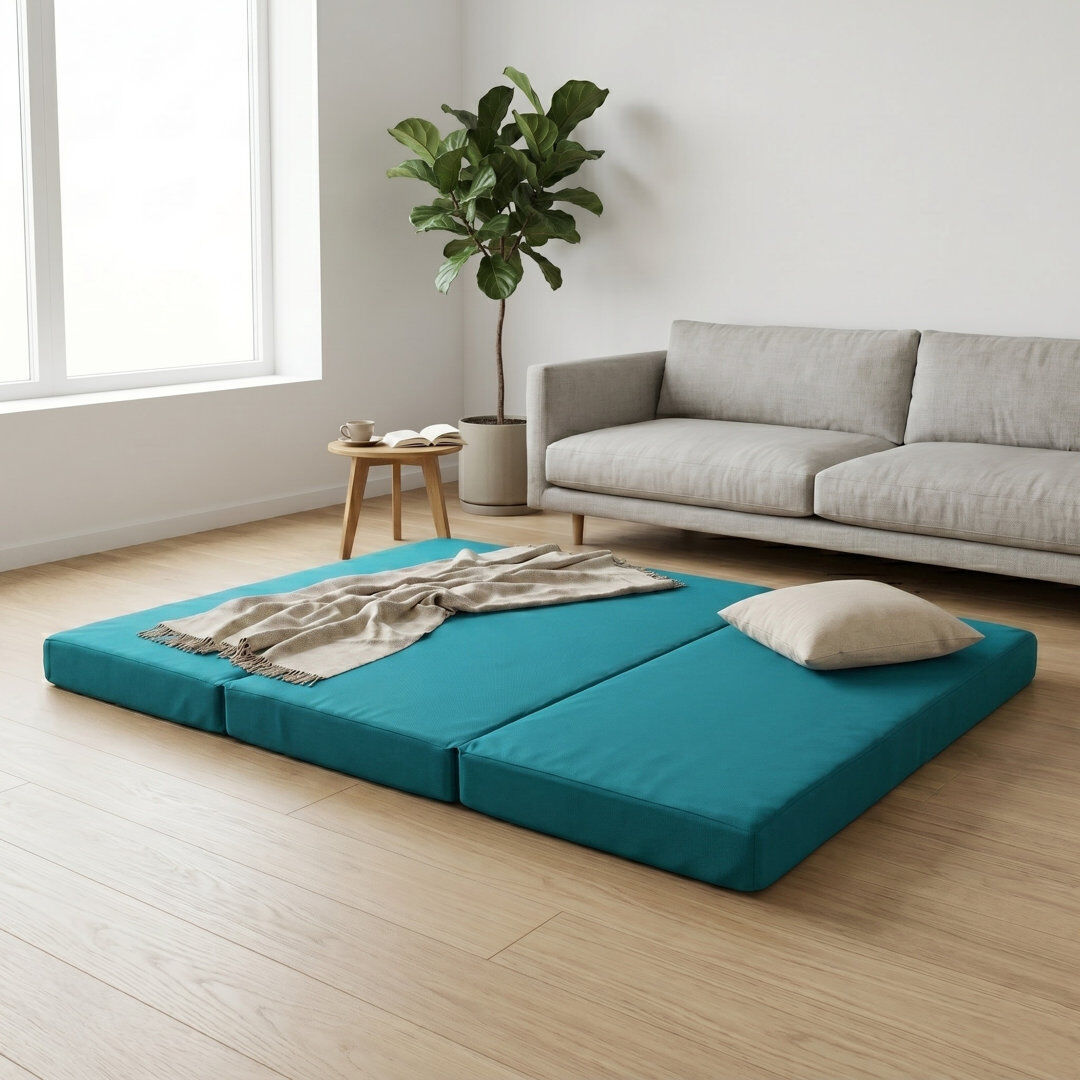 Dull Symple Stuff Small Double (4') Foam Mattress Turquoise