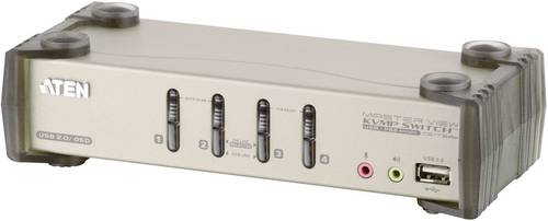 ATEN CS1734B-AT-G 4 Port KVM-Umschalter VGA USB 2048 x 1536 Pixel