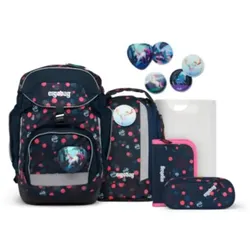 ergobag PACK Schulrucksack-Set REFLEX GLOW PhantBärsiewelt, 6-teilig