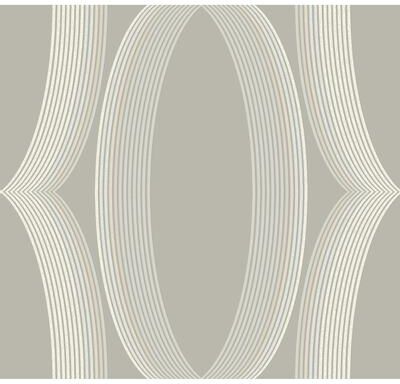 Candice Olson Progression Ogee Light Neutral Wallpaper