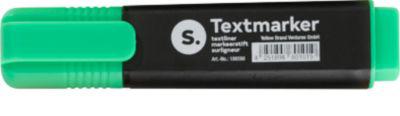 Textmarker S. mit Keilspitze, lichtbeständig, schnell trocknend, grün, 1 Stück