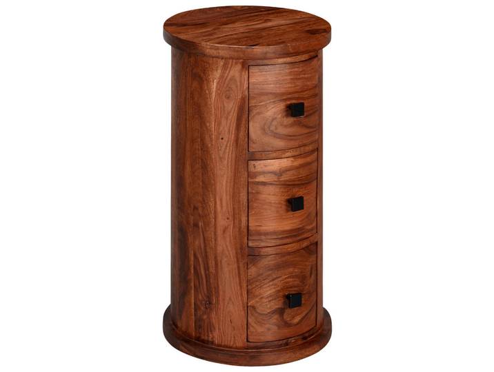 Mid.you Kommode, Sheesham, Holz, Sheesham, massiv, 3 Schublade(n) Schubladen, 35x65x35 cm, Holzmöbel, Kleinmöbel Holz, Holzkommoden