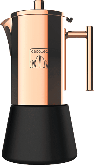 Cafetera tradicional - Cecotec Moking 400 Classic, 4 tazas, 200 ml, Inducción, Gas, Eléctrica, Vitrocerámica, Válvula de seguridad, Acero inoxidable
