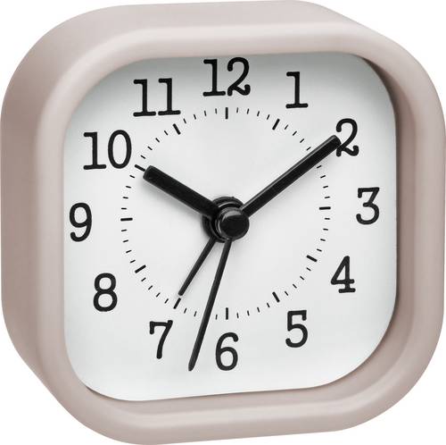 TFA Dostmann 60.1035.16 Quarz Wecker Pastell-Rosa Alarmzeiten 1