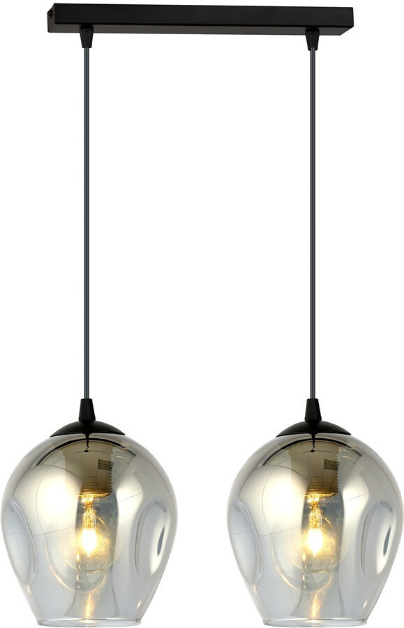 Emibig Lighting Hanglamp ISTAR 2xE27 40W, blauw/grijs, 2 stuks
