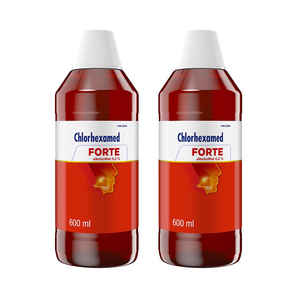 2er Set Chlorhexamed Forte alkoholfrei 0,2% 2x600 ml Lösung