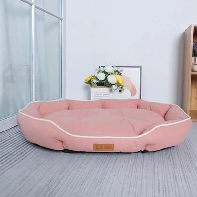 Uplifted Goods Pet Sofa Sleeping Bed For Dogs And Cats pink l