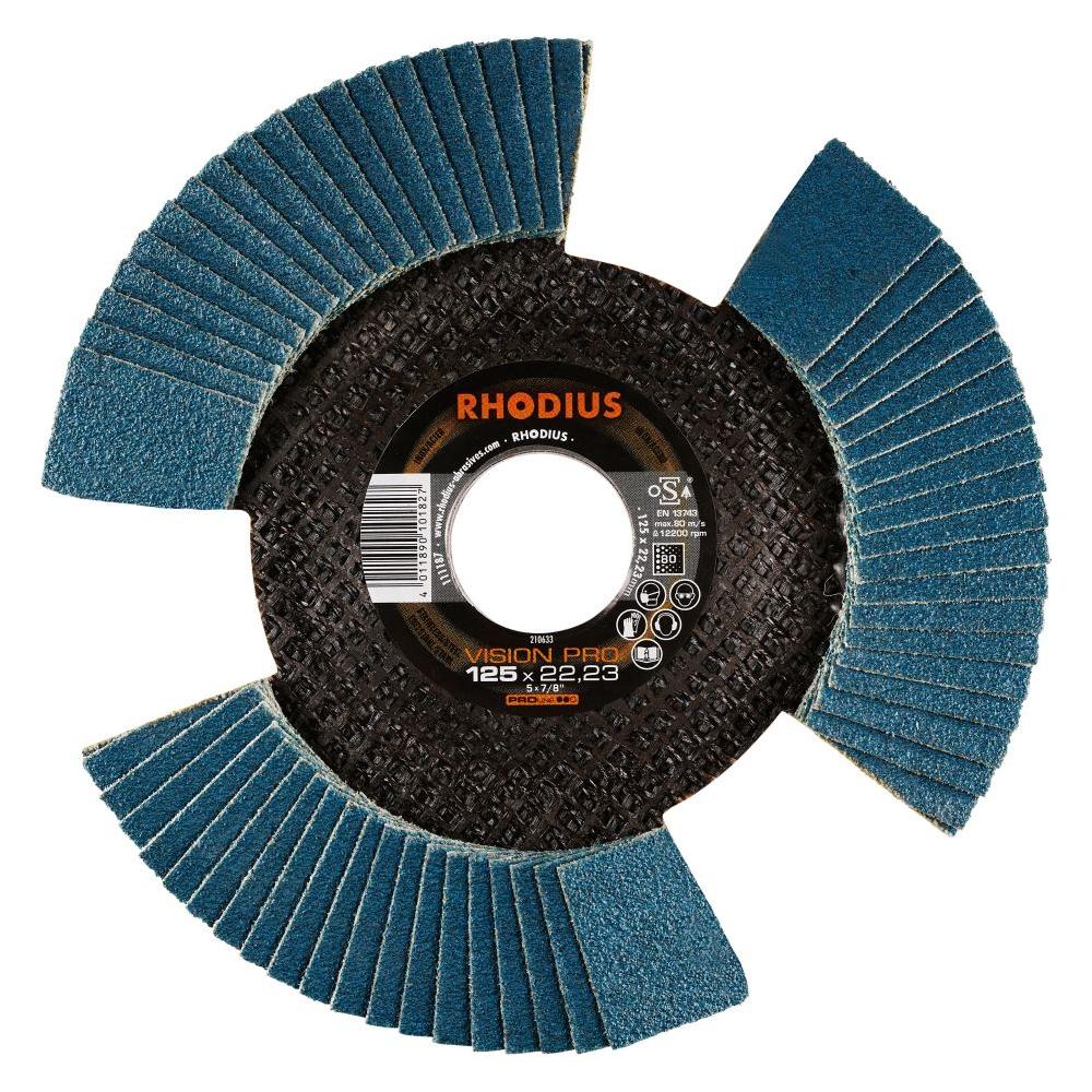 Rhodius Lamellenscheiben Ø125mm K80 5er Pack (80) (210633)