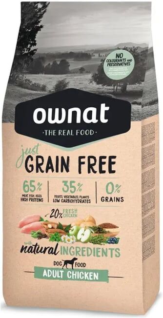 Ownat Just Grain Free Ração Perro Adulto Frango 14 Kg