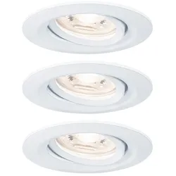 Paulmann 3er-Set LED Einbauleuchte NOVA MINI mit Modul COIN, schwenkbar, Weiß matt PAUL-94293