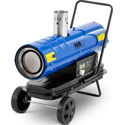 MSW Diesel Heizkanone Ölheizgebläse Ölheizer Ölheizkanone Bauheizer 20000 W 123 m2, Heizlüfter, Blau