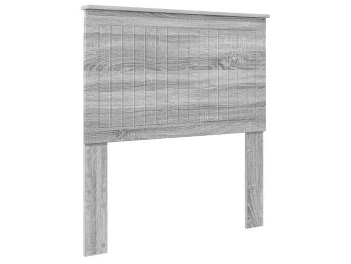 Makastle Kopfteil Grau Sonoma Holzwerkstoff 93x100 cm Vertikale Rillenstruktur