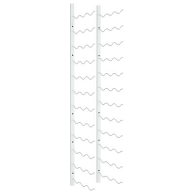 vidaXL Wand-Weinregal für 36 Flaschen Weiß Eisen