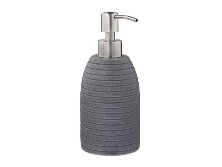 Relaxdays Distributeur de savon inox, gris