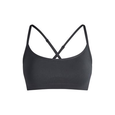Sport-BH FABLETICS "Fabletics BH SLEEK SEAMLESS STRAPPY LOW IMPACT BRA", Damen, Gr. XL, schwarz, BHs Sport-BH, mit Rundhalsausschnitt