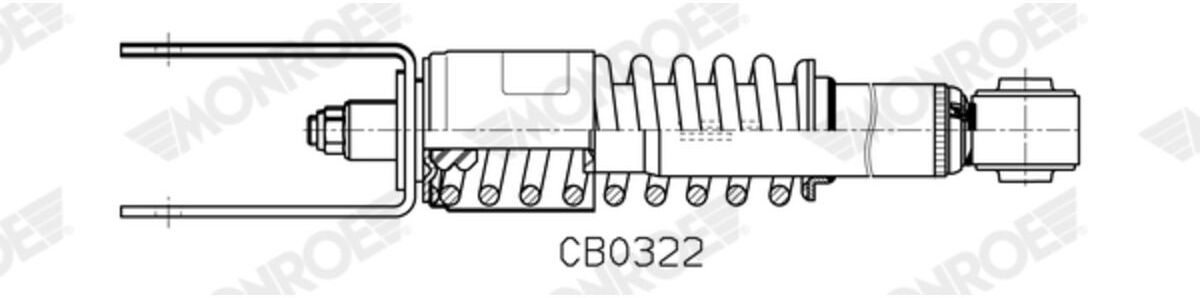 Monroe Ammortizzatore, montaggio cabina MAGNUM Cabin CB0322