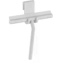 Smedbo Duschabzieher mit Halter. Grau Silikon. 210 x 188 mm. BG1310