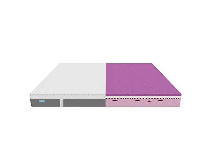 Cecotec Viscoelastische und Einhüllbare Matratze Flow Original + 135x190, 3 Schichten, Gesamthöhe von 25 cm, Hohe Festigkeit, Profilierter HRC2+ Schaumkern, MorphoAdapt+, Fresh und EasyClean