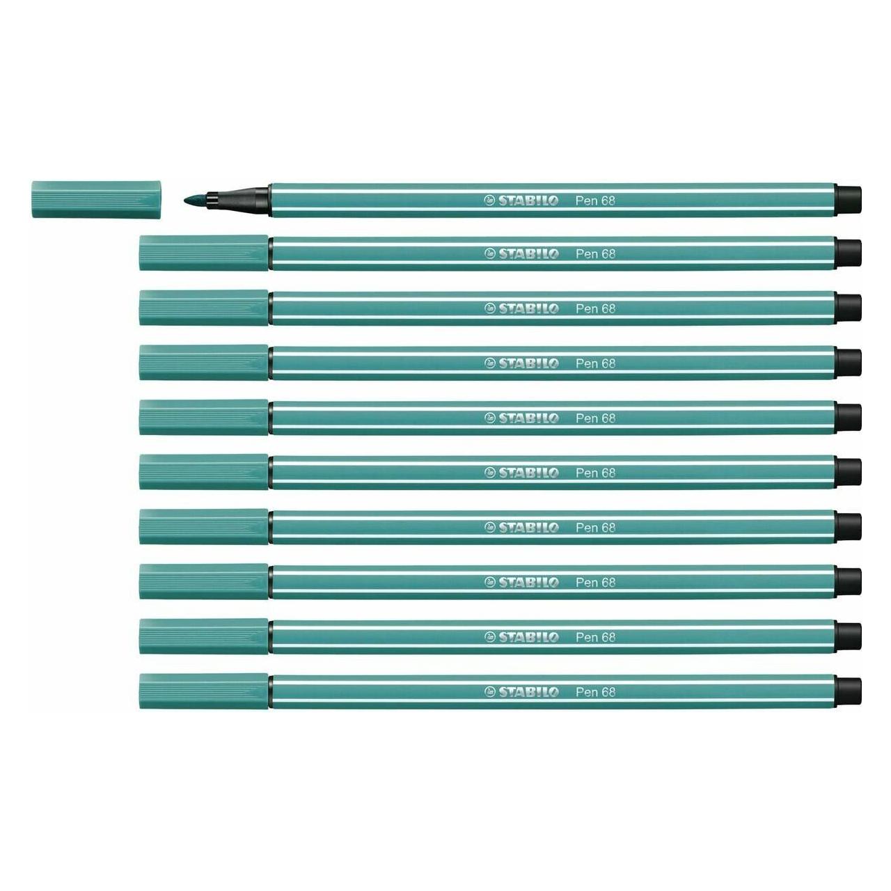 Stabilo Filzstifte Pen 68 türkis 10 Stück (10x) (68/51)
