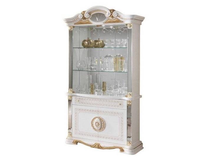 JVmoebel Vitrine Italienische Luxus Möbel n Kommodenschrank Glas modern elegant Made in Europa