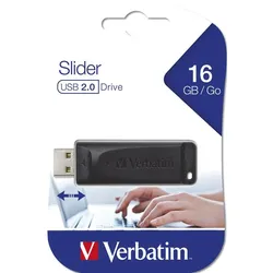 Verbatim Store 'n' Go Slider schwarz 16GB, USB 2.0