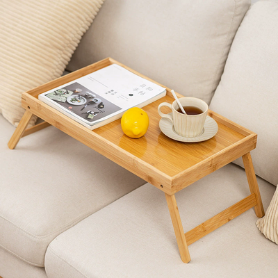 Rare Purchases Bamboo Bed Tray Table With Folding Legs, Portable Snack Tray For Sofa Eating, Drawing, Platters, Lap Desk Serving Tray Bamboo Bed Tray Table With Folding Legs, Portable Snack Tray For Sofa Eating, Drawing, Platters, Lap Desk Serving Tray