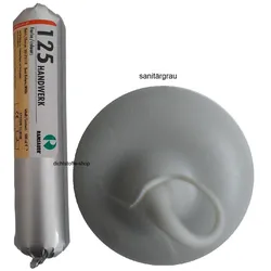 Ramsauer 125 Handwerk sanitärgrau 1K Silikon Dichtstoff 400ml Folienbeutel