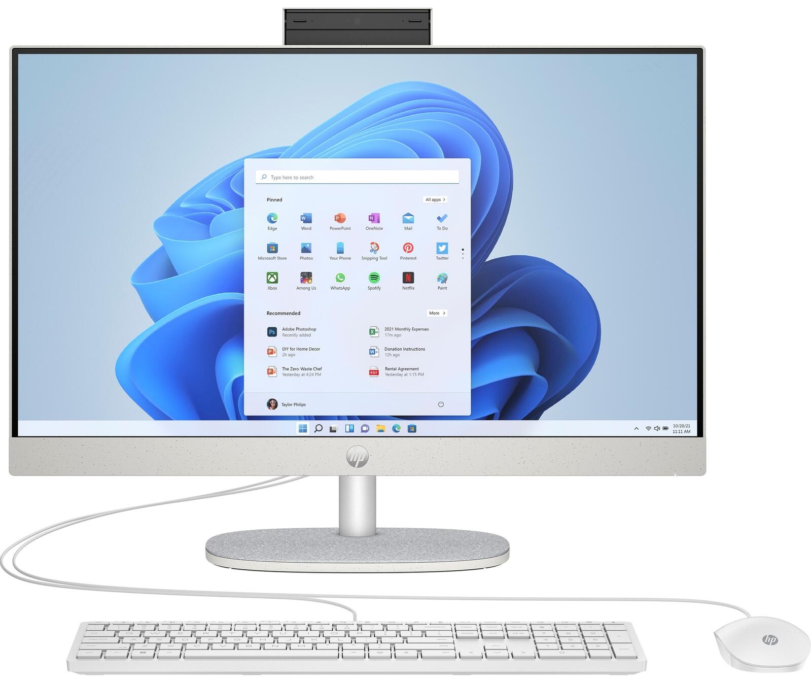 HP Inc. HP 24-cr0006ng AMD Ryzen™ 5 7520U All-in-One-PC 60,5 cm (23,8") 8Y3Q0EA#ABD