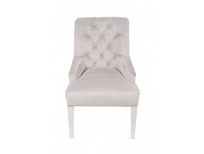 JVmoebel Esszimmerstuhl Chesterfield Design Stühle mit weißen Stoffbezügen für Gastronomie, Made in Europa