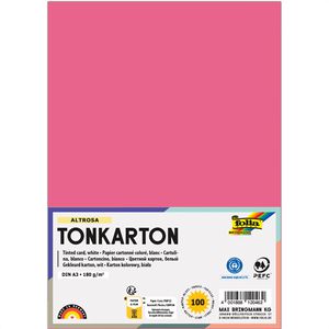 Folia Tonpapier 6118/3/29, A3, altrosa, 180g/m², 100 Blatt