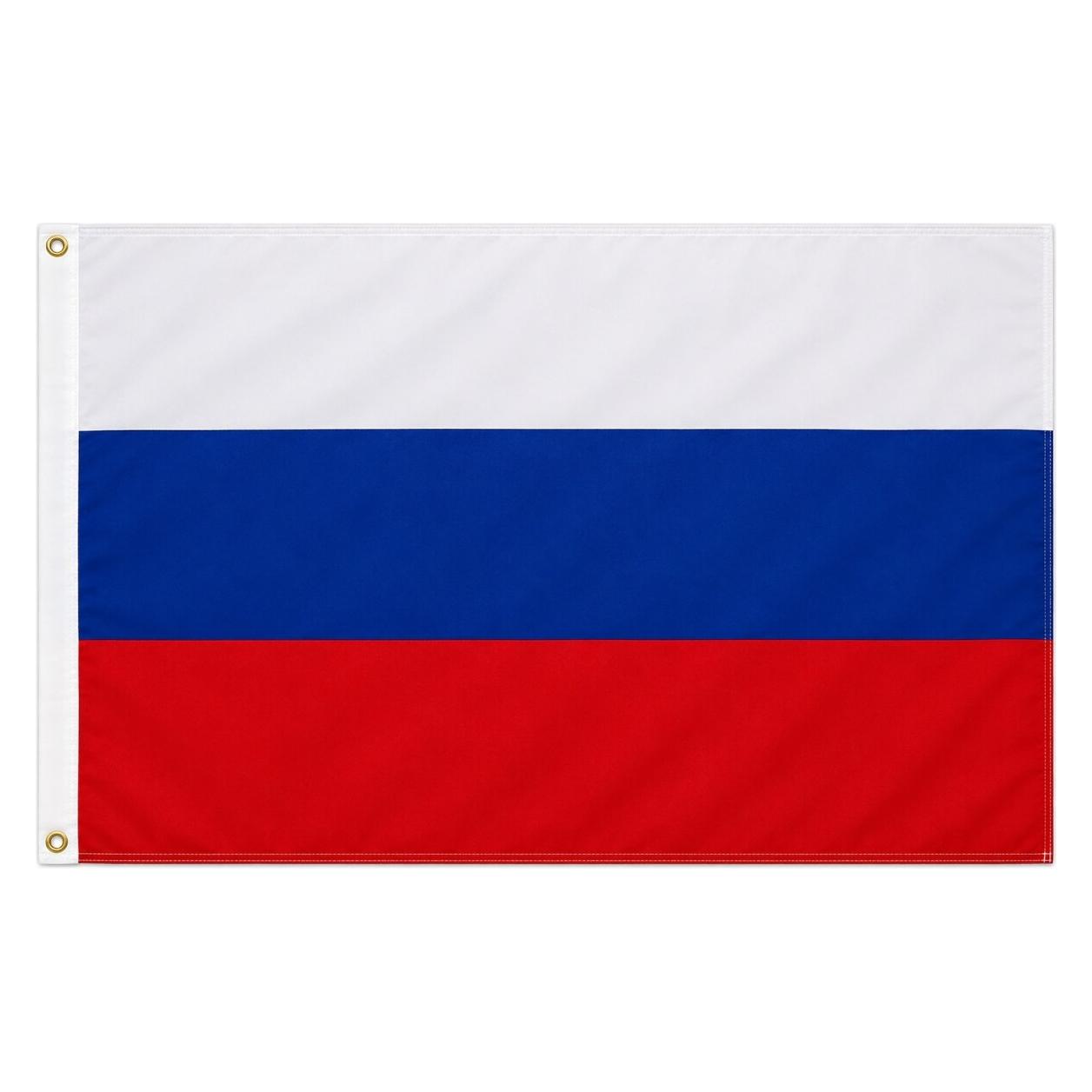 trends4cents XXL Flagge Russland 250 x 150 cm Fahne mit 3 Ösen 100g/m² Stoffgewicht Hissflagge (250 x 150 cm) (32205747)