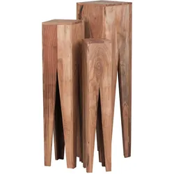 FineBuy, Couchtisch + Beistelltisch, Julia (25 x 25 x 100 cm)