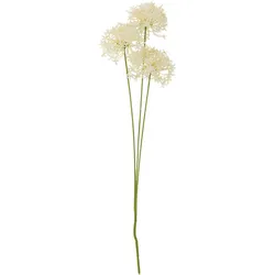 Bloomingville Künstlicher Allium Stiel Weiß, Kunstblume, Ø 18xH63,5 cm