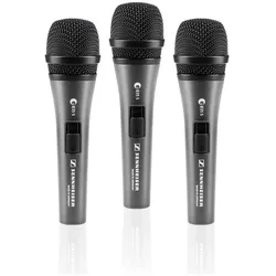 Sennheiser 3-PACK e835-S, Bühnen-/Auftrittsmikrofon, Mikrofon
