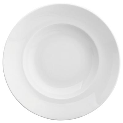 Avet Set mit 6 Pastatellern 30 cm weiße Porzellan mit breitem Rand etspe-pb01