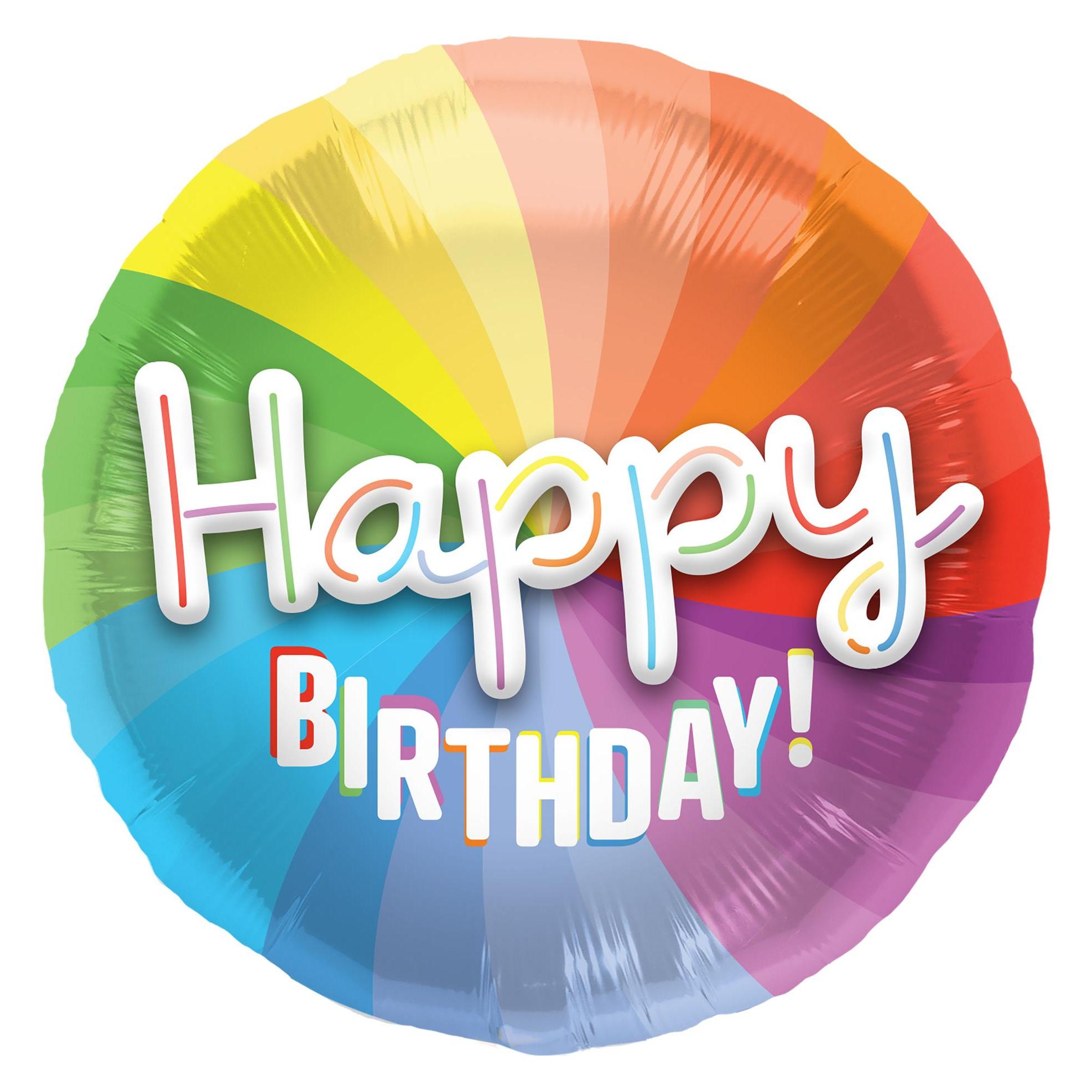 Folat 3D Folienballon 'Happy Birthday', 56cm (62842)