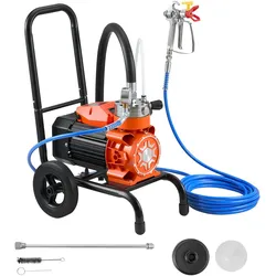 VEVOR Membran-Airless-Farbspritzgerät 900 W, Rollbares Farbspritzgerät mit 15,17 MPa Hochdruck, 10 m Hochdruckschlauch, Reinigungsnadel und Bürste, für DIY-Sprüharbeiten im Innen- und Außenbereich