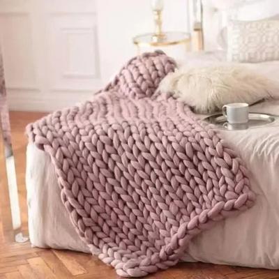 Uplift Picks Chunky Knit Weighted Blanket Soft Breathable Queen Size Throw 4 80x80 Cm