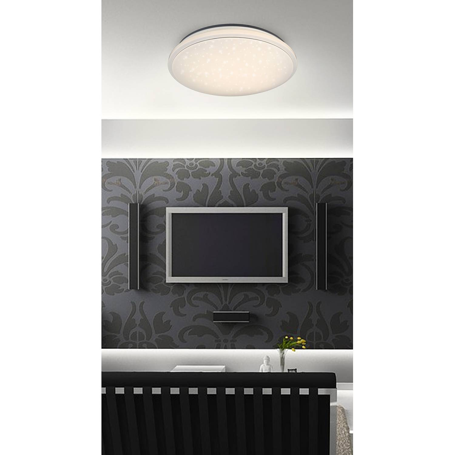 home24 LED-plafondlamp Star wit Ø 56 cm