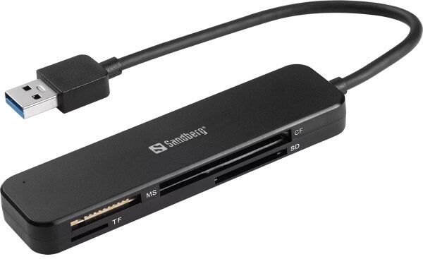 Sandberg Usb 3.0 Pocket Kort Læser, Sort