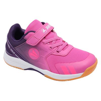 Indoorschuh JAKO "J-MS NICK EV", Mädchen, Gr. 37, Mesh, pink (electricfuchsia, violet), Synthetik, Textil, Schuhe, Hallenschuh, Non-Marking