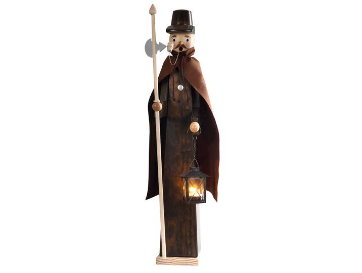 Räuchermännchen SAICO ORIGINAL XXL-Räuchermann. Nachtwächter mit Laterne , braun, H:70cm L:29cm T:17cm, Holzwerkstoff, Räucherdeko, Räuchermännchen, BxHxT: 17x70x29 cm