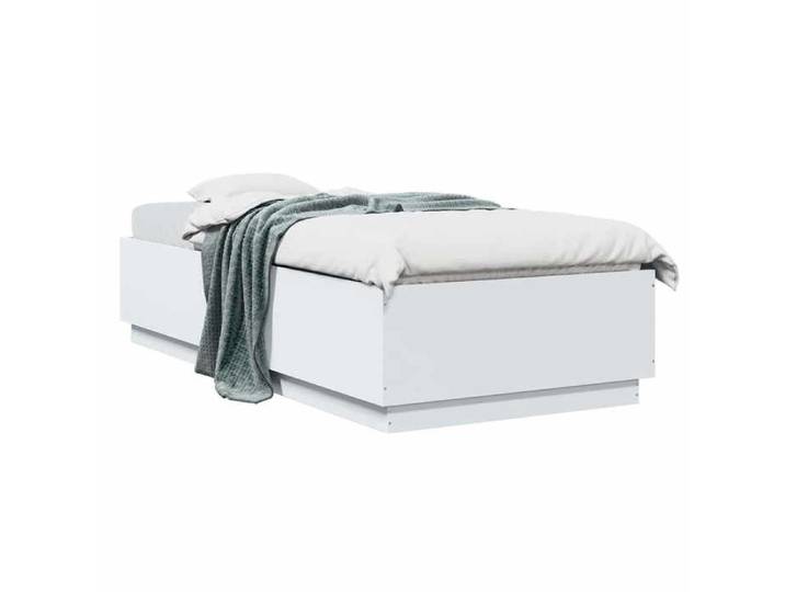 Structure de lit - Cadre de lit simple - - blanc - bois d'ingénierie - 80 x 200 cm 3172916