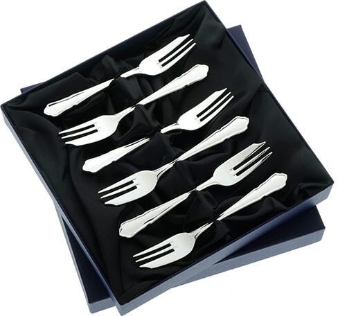 Arthur Price of England Dubarry Sovereign Stainless Steel Set of 6 Pastry Forks