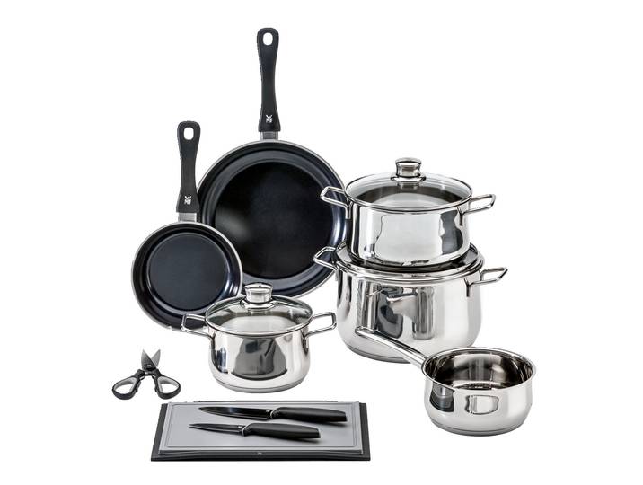 WMF Kochgeschirr-Set 10-tlg., edelstahl, Edelstahl