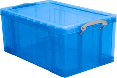 Box, Kunststoff, transparent blau, 64 l